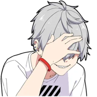 😁 cce306bf Anime, Con trai, Nhân vật, Manga, Tóc bạc, Vòng tay đỏ telegram sticker