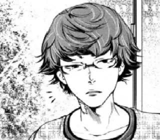 🧐 a47fd8da 动漫, 漫画, 肖像, 男人, 眼镜, 人物 telegram sticker