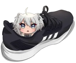 Shishiro Botan - Adidas Lion by @autosaidaa telegram stickers
