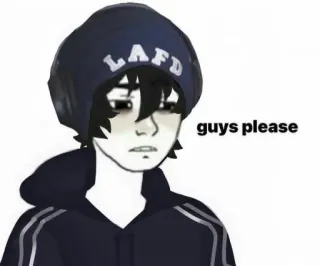 🌵 2b43cbe2 guys please sedih, memohon, Meme, Wojak whatsapp sticker