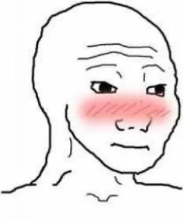 🃏 dae6c0f7 Wojak Meme, Wojak, Malu, Perasaan, Internet whatsapp sticker