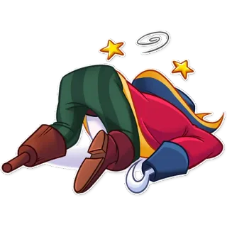 😵 dff87eea bajak laut, kelelahan, pusing, kalah, kartun, stiker telegram sticker