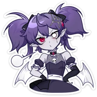 ⭐ 030689d5 Anime, Gadis, Lucu, Kartun, Vampir, Gelap, Gotik telegram sticker