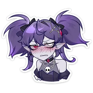 🤬 28a15fae Anime, Desenho animado, Ilustração, Adesivo, Gótico whatsapp sticker