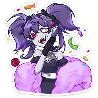 🥳 81282ed8 Anime, Sticker, Fofo, Feminino, Desenho animado, Engraçado, Alegre whatsapp sticker