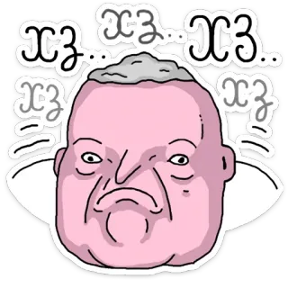 🤷‍♂️ e715fea2 хз... хз... Gesicht, Ausdruck, Cartoon telegram sticker