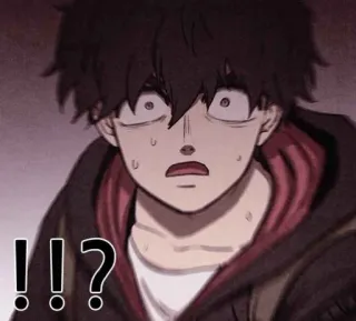 🥶 cf988645 !!? 애니메이션, 만화, 충격, 느낌표 telegram sticker