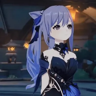 🌟 b2d6688d Keqing Genshin Impact 动漫, 原神, 刻晴, 游戏, 角色 telegram sticker