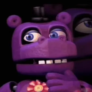 🌟 ed4e19e0 河马, 紫色, 角色, 动物, 卡通 telegram sticker