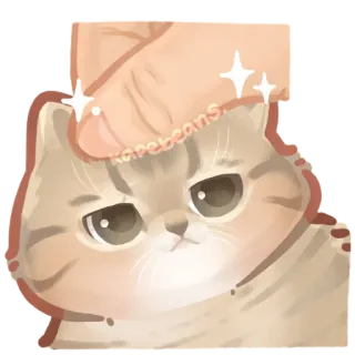 🤕 408a12d5 kopebeans gato, lindo, animal, mascota, kawaii, pegatina, dibujo animado telegram sticker