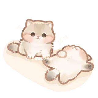 ✨ 45873009 gato, gatito, lindo, mascota, animal, dibujo animado, kawaii telegram sticker