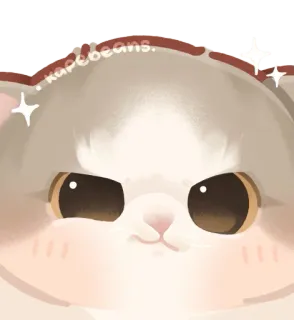 😏 55616a0a kapebeans. gato, lindo, animal, pegatina, kawaii, chibi telegram sticker