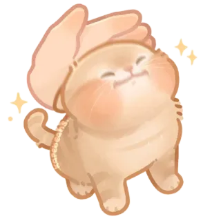 😌 574d424d gato, lindo, mascota, animal, kawaii, feliz, pegatina telegram sticker