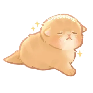 🥱 af8dcf1f kapebeans gato, lindo, animal, kawaii, dibujo animado telegram sticker