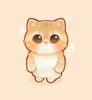 🥺 ca0e9411 rapeedeanu gato, gatito, lindo, dibujos animados, animal, adorable telegram sticker