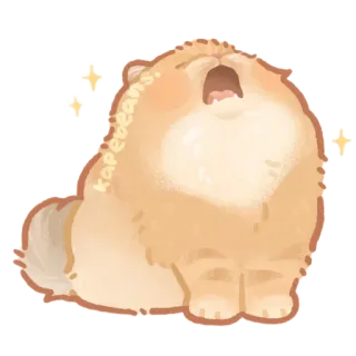 😵 d0b0973b kapebeans. perro, lindo, animal, mascota, dibujo animado telegram sticker