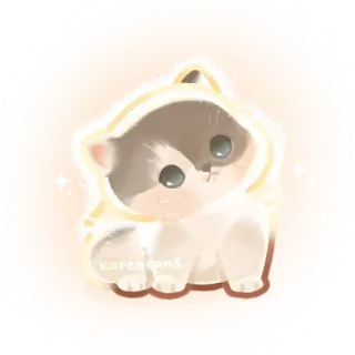 🤩 f752e274 kareo sona. gato, lindo, animal, gatito, kawaii, ilustración telegram sticker
