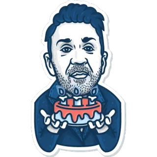 🎂 d574043e 誕生日, ケーキ, お祝い, パーティー telegram sticker