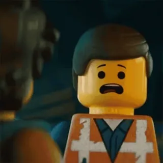 🟡 2c2e4118 Emmet The Lego Movie Lego, Filme, Emmet, Personagem, Desenho animado, Brinquedo telegram sticker