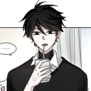 👟 e66cf89f ........ อนิเมะ, การ์ตูน, ผู้ชาย, ดื่ม, น่ารัก, ภาพวาด, ภาพประกอบ telegram sticker