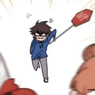 📎 f04976e1 SOTP Kartun, Marah, Rambu berhenti whatsapp sticker