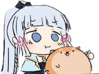 👍 4fb3a6d8 anime, chibi, cartoon, cute, dog telegram sticker