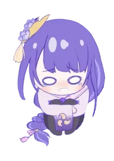 ⚡️ 21d1df5b Raiden Shogun Genshin Impact Anime, Genshin Impact, Raiden Shogun, Chibi, Sticker telegram sticker