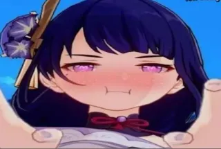 🌟 3ee80283 Raiden Shogun Genshin Impact anime, videogame, Genshin Impact, Raiden Shogun, schattig telegram sticker