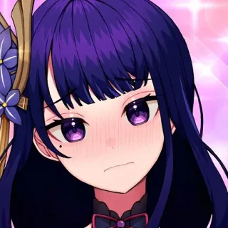 😳 b443b588 Raiden Shogun Genshin Impact Anime, Spel, Genshin Impact, Raiden Shogun, Personage telegram sticker