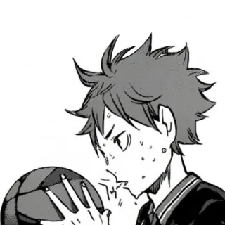 😮‍💨 bf706796 Hinata Shoyo Haikyuu!! anime, haikyuu, shonen jump, bola voli, hinata shoyo, manga, anime olahraga telegram sticker