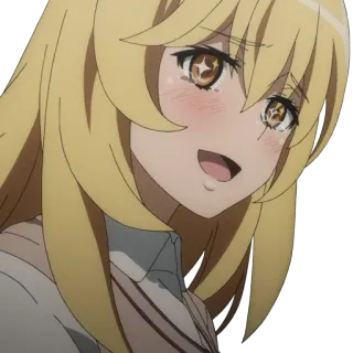 ☺️ e7942acc อนิเมะ, ผู้หญิง, ผมบลอนด์, น่ารัก telegram sticker