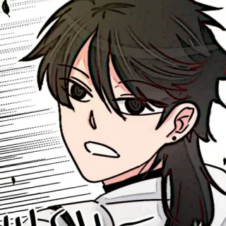 🌊 765fe778 animé, dessin animé, autocollant, personnage, portrait, manga, illustration whatsapp sticker