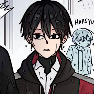 🌊 7a4c3bf3 HAPS Anime, Manga, Personnage, Dessin animé, Art whatsapp sticker