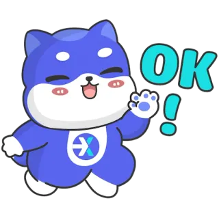 👌 c145e0c8 OK! hond, schattig, cartoon, ok, positief, goedkeuring, akkoord whatsapp sticker