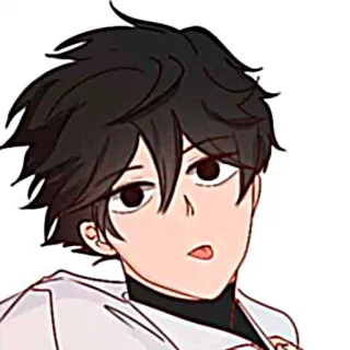 🐈‍⬛️ 6c1bd51c Kreskówka, Anime, Postać, Portret, Ilustracja, Manga telegram sticker