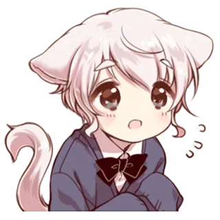 😦 a467bd4d Anime, Gato, Neko, Fofo, Kawaii telegram sticker