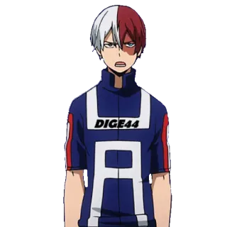 😮 8681dd2e Shoto Todoroki My Hero Academia DIGE44 Anime, Nhân vật, My Hero Academia, Todoroki, Shoto Todoroki telegram sticker
