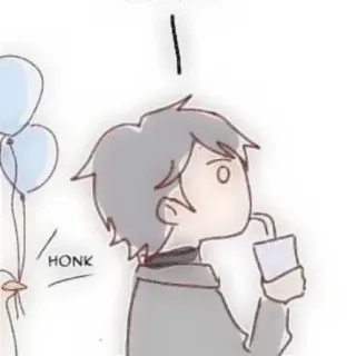 🐾 5c9e4186 HONK Desenho animado, Personagem, Balões, Bebendo, Buzinar telegram sticker