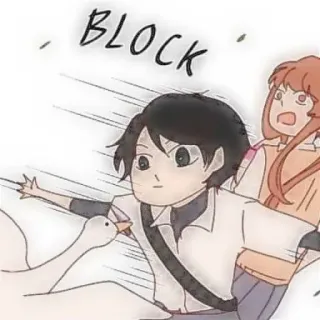 🐾 a760f60e BLOCK ganso, desenho animado, bloco, anime telegram sticker