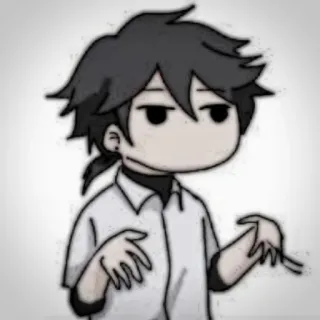 🐾 21eb32b4 Phong cách anime, Nhân vật hoạt hình, Nam, Tóc bạc, Trang phục thường ngày whatsapp sticker