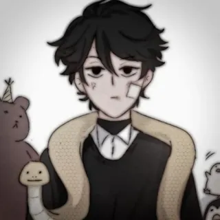 🐾 98393b37 Anime, Hoạt hình, Nhân vật, Bản vẽ, Rắn, Gấu bông, Mũ dự tiệc whatsapp sticker