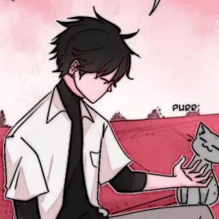 🦎 07941e7a Purr アニメ風, 漫画, 猫, ペット, かわいい, 可愛い telegram sticker