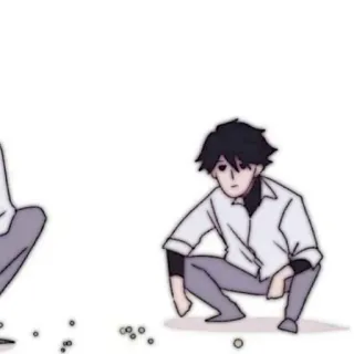 🐈‍⬛️ 05010c06 애니메이션, 만화, 웅크리기, 캐릭터, 밈 telegram sticker