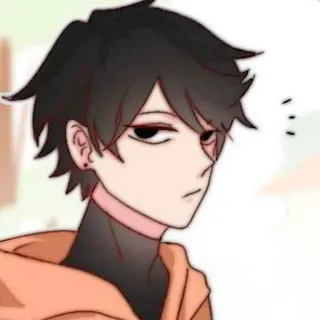 🐈‍⬛️ 6ef8af64 애니메이션, 만화, 캐릭터, 초상화, 일러스트, 남자, 소년 telegram sticker