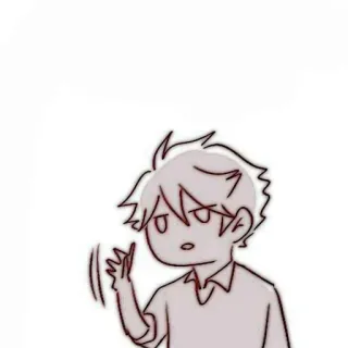 🐈‍⬛️ e43c4030 만화, 가운데 손가락, 제스처, 불쾌한, 소년, 손 흔들기 telegram sticker