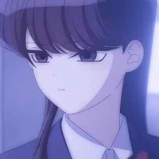 ☂️ 161acff8 Komi Shouko Komi Can't Communicate 애니메이션, 코미 양은 커뮤증입니다, 코미 쇼코, 귀여운, 여고생, 만화, 카와이 telegram sticker