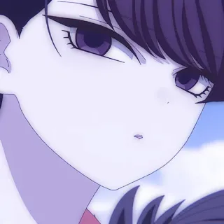 ☂️ c6eb27e7 Komi Shouko Komi Can't Communicate 애니메이션, 코미 양은 커뮤증입니다, 코미 쇼코, 귀여운, 여자 telegram sticker