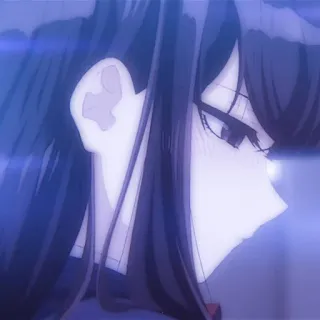 ☂️ f5518451 Komi Shouko Komi Can't Communicate 애니메이션, 만화, 코미 양은 커뮤증입니다, 코미 쇼코, 귀여운, 여자 telegram sticker