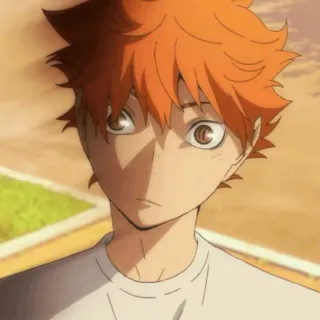 🍑 25142f43 Hinata Shoyo Haikyuu anime, haikyuu, hinata shoyo, personage, volleybal, sport telegram sticker