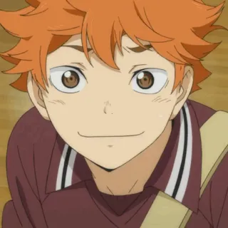 🥃 3aa85e03 Hinata Shoyo Haikyuu!! Hinata, Shoyo, Haikyuu, Anime, Volleybal, Karakter, Oranje Haar, Lachend telegram sticker